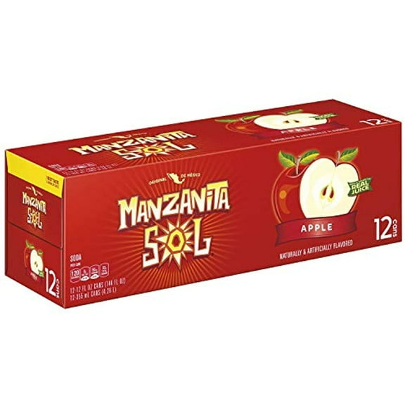 Manzanita Sol Apple Soda 12Oz Cans (24 Pack)