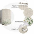 thumbnail image 5 of FAKULI Shower Curtain, Spring Floral Daisy Stall Shower Curtains for Bathroom/Bathtub, Flower Burlap Texture Waterproof Fabric Shower Curtain Set with 12 Hooks, 48" x 72", 5 of 7