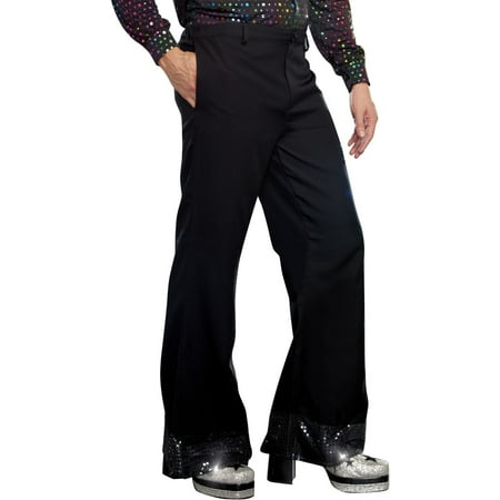 black sequin bell bottoms