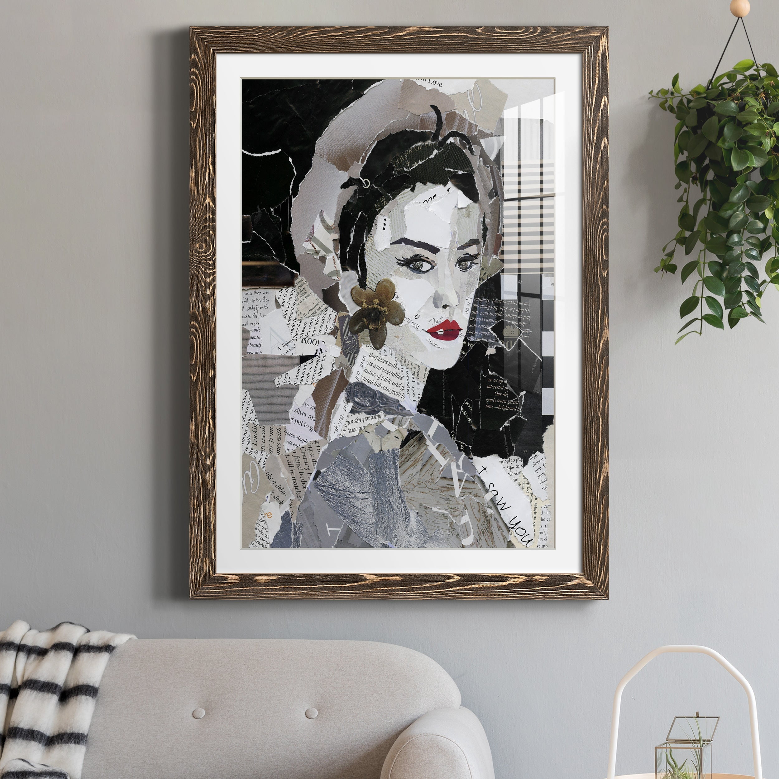 Runway Pause - Premium Framed Print - Distressed Barnwood Frame - Ready to Hang