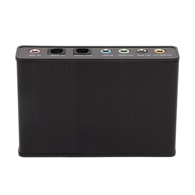 USB Sound Card Adapter, 6 Channel 48kHz Sampling Rate Analog Recording ,External Sound Card,USB Sound Card For PC Laptop Computer