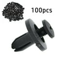 thumbnail image 2 of 100 Pcs Universal Car Truck Bumper Fender Rivet Fastener Clips 6mm Hole Black, 2 of 9