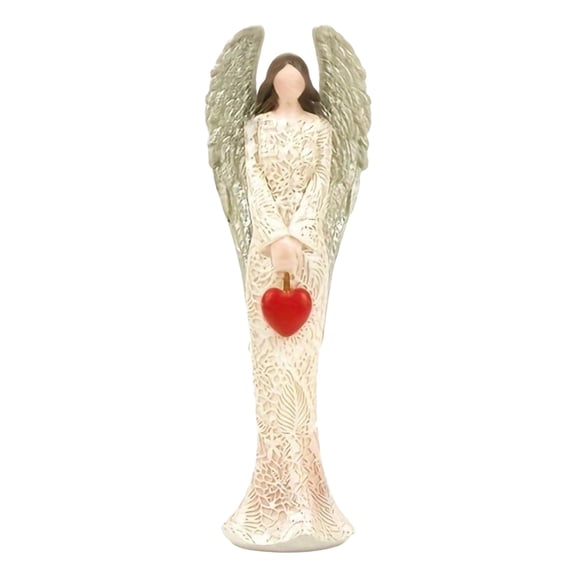 Angel Figurines, Angel Statue Gift, Heart Giving Decorative Ornament, Angel Gifts for Women, Healing Angel Figurines, Praying Angel Figurine/Sculpture, Angel Figurines Home Decor