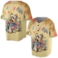 thumbnail image 3 of Yorkshire Terrier Celebrates Spring and Enjoys a Happy Easter All Over Print 3D Baseball Shirt Yorkie Dog Lover Gifts Softball Sport - 02001, 3 of 6
