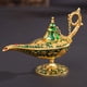 thumbnail image 4 of Ounissouiy Adornos Aladdin Genie Lamp Crafts Wishing Lamps Decoración de para el hogar Regalo Accesorios de metal Decoración del hogar Verde, 4 of 6