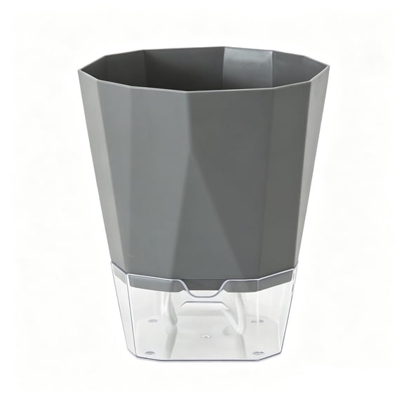 Self Watering Plants Pots, Modern Geometric Design Planter with Built-In Water Reservoir, Indoor Planter for Succulents, Herbs and Pothos, 6.29 X 6 Inches