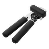 KitchenAid Stainless Steel Manual Can Opener with Bottle Opener and Ergonomic Grip, Black