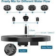 thumbnail image 2 of Solar Fountain 2.5W Solar Water Fountain with Solar Panel Solar Pond Pump with 6 Fountain Nozzles, 2 of 5