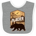 thumbnail image 3 of Inktastic Glacier National Park Vacation Boys or Girls Baby Bib, 3 of 4