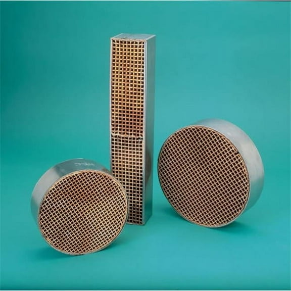 Condar Company CC-001 6 Inch  Round X 2 Inch  Catalytic Combustor  25 Cells/sq Inch