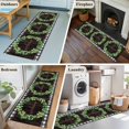 thumbnail image 6 of Spring Eucalyptus Leaves 2'x6' Runner Rug, Farmhouse Botanical Brown Wood Washable Non-Slip Area Rugs for Hallway Kitchen Floor Bedroom Entryway, StainResistant Laundry Carpet Decoration Indoor Mat, 6 of 9