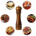 thumbnail image 3 of Pepper Mill, Salt and Pepper Grinders, Solid Wood Grinder with 8 Inch Adjustable Ceramic Grinder (1 Piece), 3 of 7
