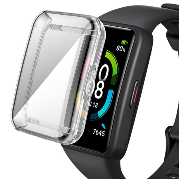 Protector de pantalla de reloj, funda protectora de pantalla de reloj de TPU flexible universal para Honor Band 6 para Huawei Band 6 7 6Pro transparente