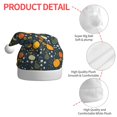 thumbnail image 4 of Haiem Pumpkin Pattern Santa Hat Confortable Velvet Christmas Hat for Christmas Party Favors Fit for Adults Men Women, 4 of 6