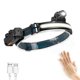 thumbnail image 1 of Headlamp, Usb Rechargeable Led Torch, Ip65 Waterproof Zoom Head Torch With Sensitive Sensor Mode For Fishing, Camping, 1 of 5