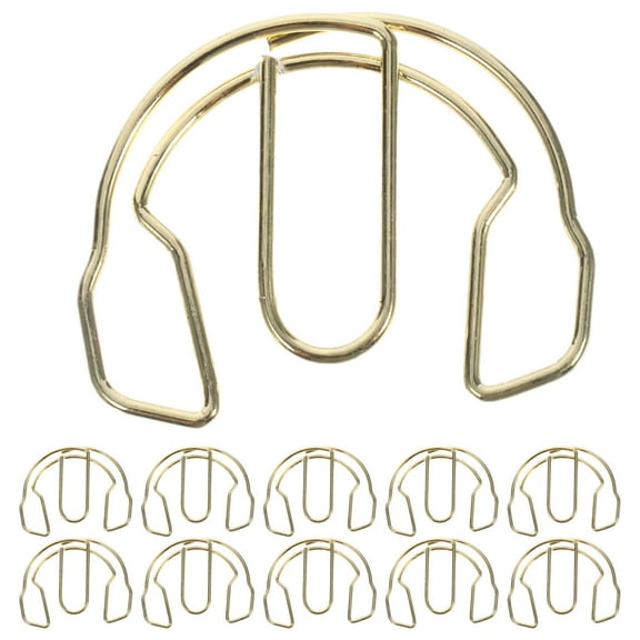 MLINS 50pcs File Document Paper Clips Headphone Shaped Paper Clips Lovely Small Paper Clips Paper Clips