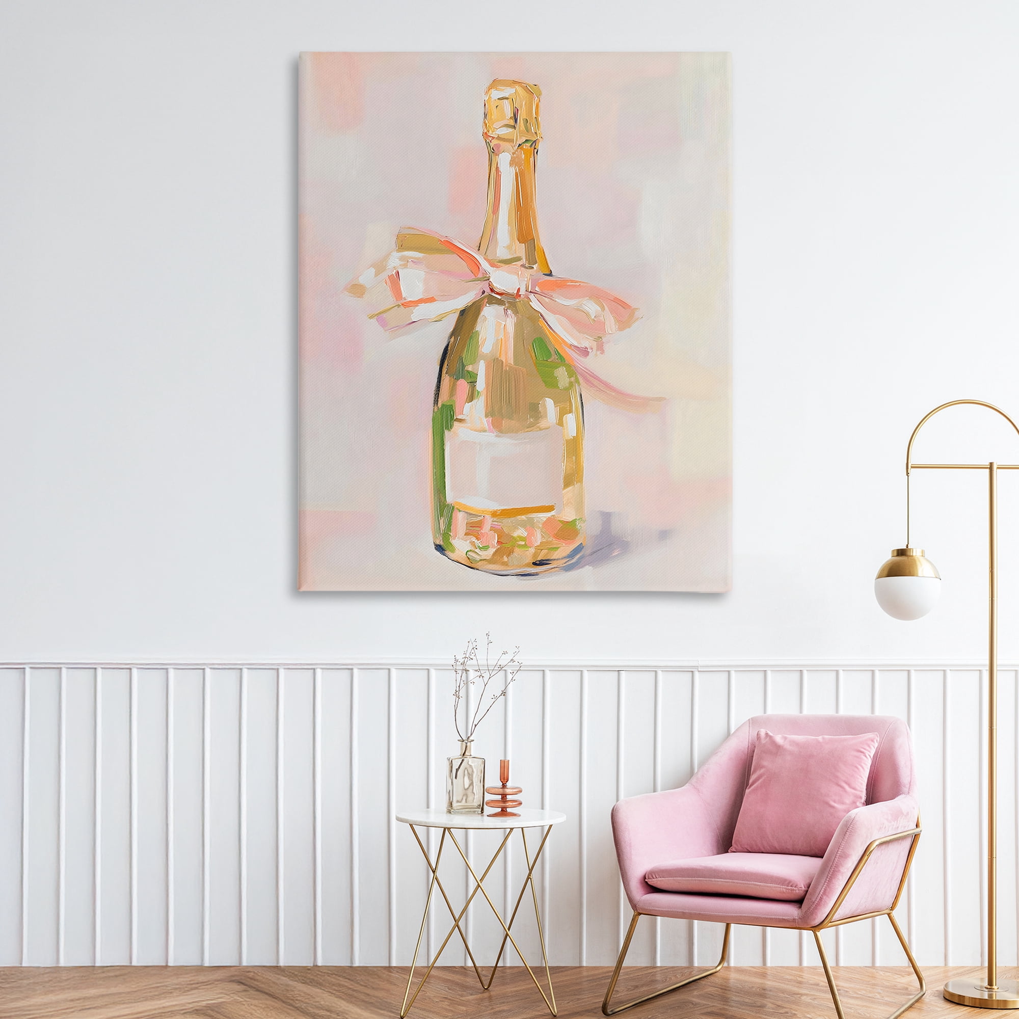 Stupell Industries Pink Champagne Celebration Canvas Wall Art, design by The Prints Vibe