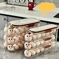 thumbnail image 4 of Xingzhi Convenient Egg Containers For Refrigerators Stackable And Crystal Clear Egg Slides Down type 1, 4 of 6