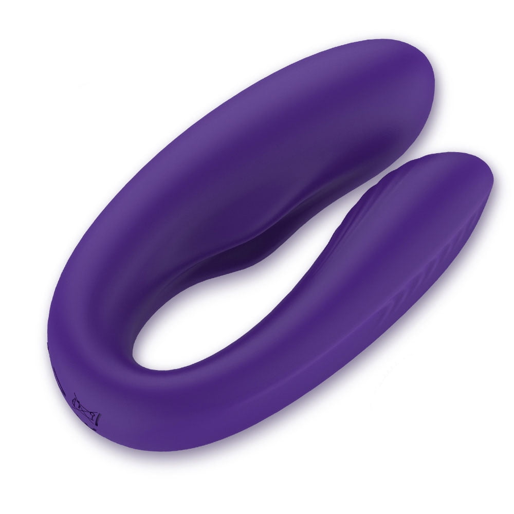 DARZU 2 in 1 Vibrator Sex Toys for Women, G-Spot Clitoris Stimulator Massager for Female Adult Couple (Blue Purple)