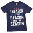 thumbnail image 5 of Men's Funny 4th of July Treason is the reason for this season T-shirt USA Independence day Fourth Tee (Medium Military Green), 5 of 7