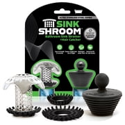 SinkShroom Bathroom Sink Drain Protector Stainless Steel Hair Catcher with StopShroom Stopper Included, Rust Resistant, Easy to Clean, Durable Design