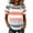 Light Blue, variant on Womens Striped Short Sleeve Reglan Shirts Color Block Crewneck Spliced Blouse with Buttons Trendy Going Out Summer Outfits 2026