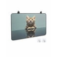 thumbnail image 2 of nqOlkjepod Large Induction Cooktop Protector Mat 31"x24", Cute Lovely Cat Stove Top Covers for Electric Stove, Modern Art Mirror Image Pet Decorative Stove Burner Cover Mats, Glass Top Stove Cover, 2 of 8