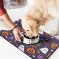 thumbnail image 2 of Happy Halloween Pumpkin Pet Food Mat Absobing Durable 17x30 Inch Cat Food Mat Ghost Boo Spooky Pet Feeding Mat EcoFriendly Durable Pet Placemat, 2 of 7