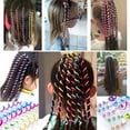 thumbnail image 4 of Accesorios Para El Cabello Con Espiral En Espiral Para El Cabello De Colores Para Mujeres Y Niñas, Herramienta Trenzada Multicolor, Accesorios Para Peinados Diy 6 Uds Sweethay CE008101-02, 4 of 6