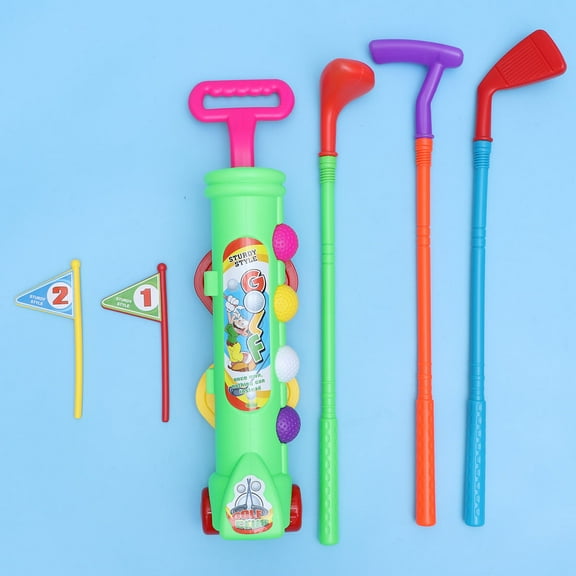 TEHAUX Toddler Outdoor Golf Toy Set for Kids, ABS Material, Upper Limb Muscle Development, Sports Activity Playset