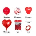 thumbnail image 3 of AuroraX Valentines Day 34 Pcs Heart Balloon Set Red Valentine'S Day Party Supplies, 3 of 6