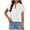 White, variant on BLVB Women's Dressy Blouses V Neck Pleated Tops Tee Summer Shirts Petal Short Sleeve Casual T-Shirts for Work Office