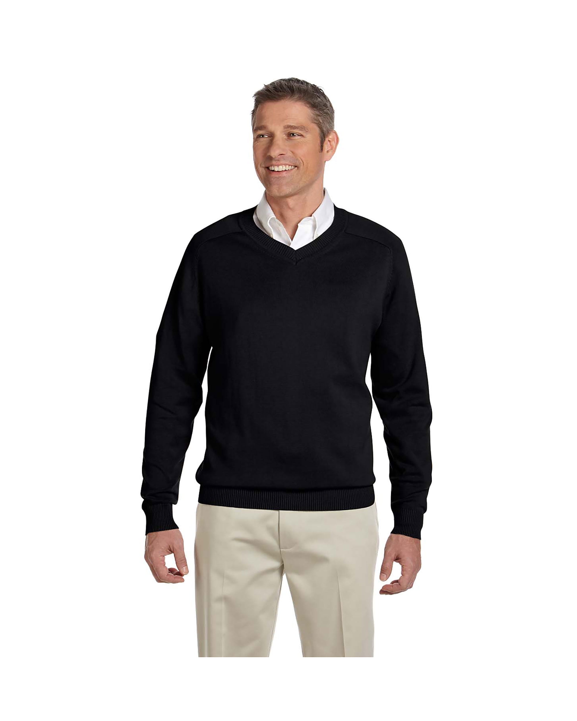 men's v neck sweater outfit