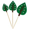 thumbnail image 1 of Coxeer Cake Topper Set Felt Plant Cute Cake Pick Cupcake Decoration Stick for Birthday, 1 of 10