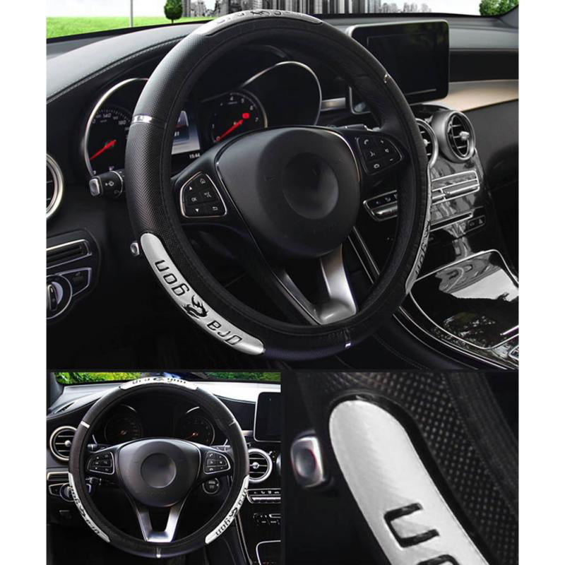 WQOIEGE Anime My Hero Academia Universal 15 Inch Car Steering Wheel Cover Anti-Slip Car Steering Wheel Covers Protector Anti-Slip Odorless Car Accessories Protective Cover for Women Girls Ladies 