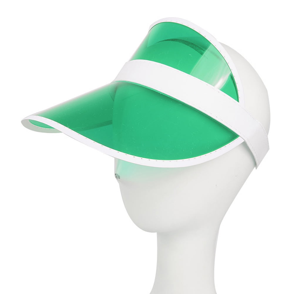 Fashion Summer Sport Sun Protection Cap Unisex Clear Plastic Visor Hat Perfect 