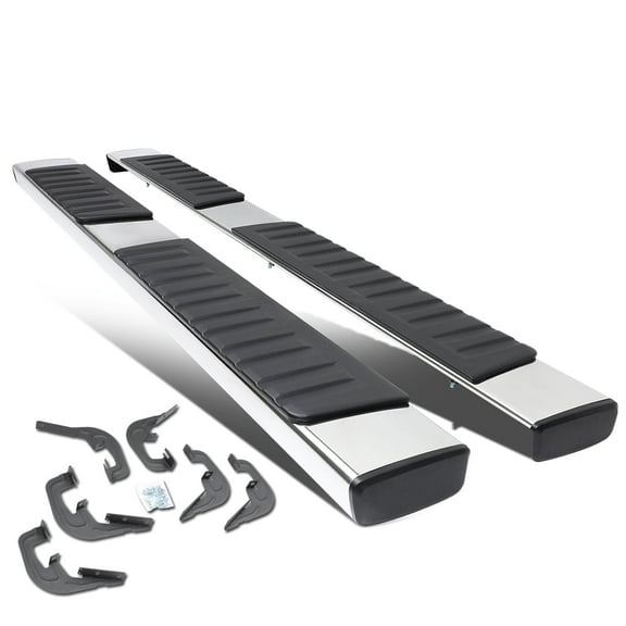 DNA Motoring For 07-19 Silverado Sierra Extended Cab Chrome SS 6" Running Board Side Step Nerf Bar