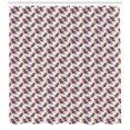 thumbnail image 3 of Ambesonne Botanical Shower Curtain, Rows of Purplish Flowers, 69"Wx75"L, Multicolor, 3 of 3