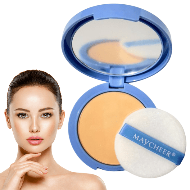 Polvo Compacto Matificador Fijador Base Maquillaje Natural