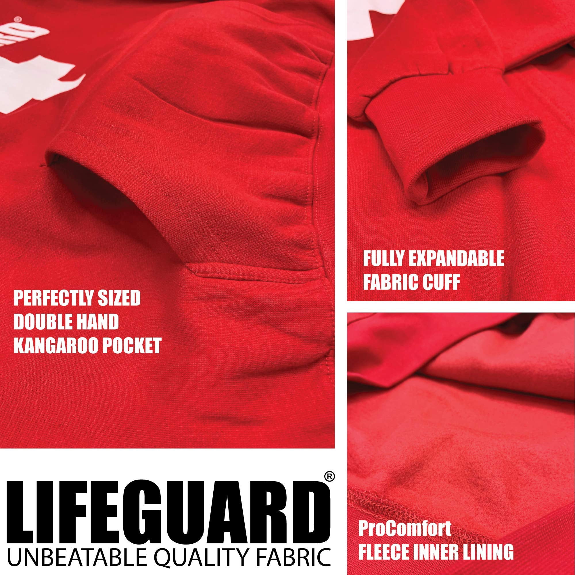 LIFEGUARD Officially Licensed First Quality Hoodie Apparel Unisex.