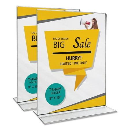 Standing Sign Holders - Universal Office Products UNV76863 2-sided Sign Holder, 8