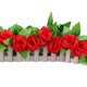 thumbnail image 2 of Flores Artificiales Flores artificiales de 2,4 m, rosas falsas duraderas, suministros festivos para fiestas (rojo grande), 2 of 7