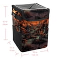 thumbnail image 5 of Halloween Cemetery Foldable Car Trash Bin with Lid, Leak-Proof Mini Trash Can, Car Garbage Can, and Hanging Storage Bag, 5 of 6