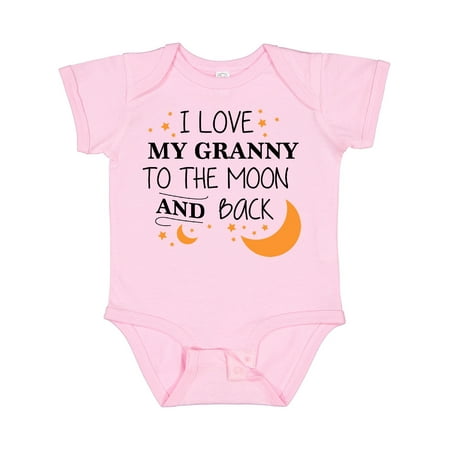 

Inktastic I Love My Granny to the Moon and Back Boys or Girls Baby Bodysuit
