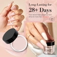 thumbnail image 3 of Set de uñas en polvo AZUREBEAUTY Nude Light Pink 6 colores, 3 of 8
