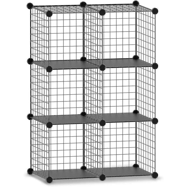 Amdohai Cabinet Organizers Closet Kitchen Cube Wire Storage Shelves Wardrobe