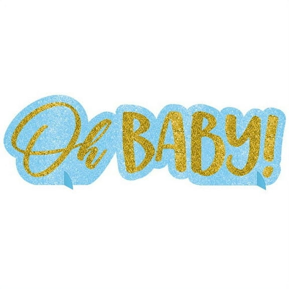 amscan Hello World Boy Centerpiece Sign