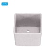 thumbnail image 3 of Unique Bargains 2.5' Square Plastic Succulent Planter with Drainage Flowerpot Container, Beige 3 Pack, 3 of 5