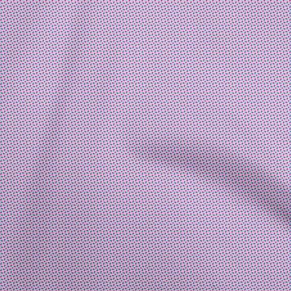 oneOone Silk Tabby Fuschia Pink Fabric Dot Fabric For Sewing Printed Craft Fabric By The Yard 42 Inch Wide