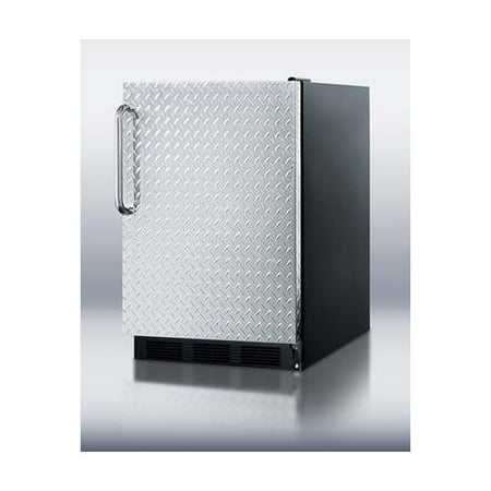 Hidden Evaporator (FF6BBIDPLADA 5.5 cu. ft. All-Refrigerator With Diamond Plate Door Automatic Defrost One Piece Interior Liner Hidden Evaporator Adjustable Shelves & In)
